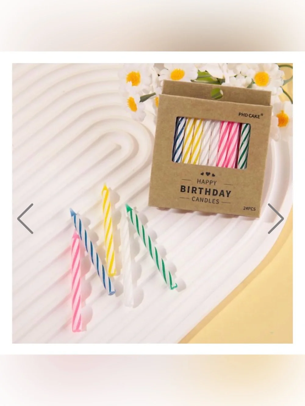 PHD CAKE Happy Birthday Spiral Candles - Multicolor